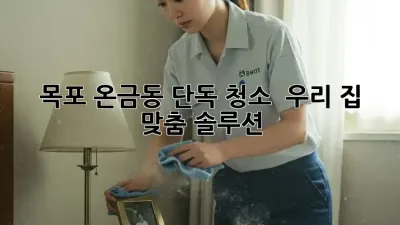 목포 온금동 단독 청소, ✨ 우리 집 맞춤 솔루션!