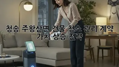 청송 주왕산면 건물 청소 관리 계약: 가치 상승 전략